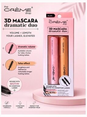 The Crème Shop 3D Mascara Dramatic Duo